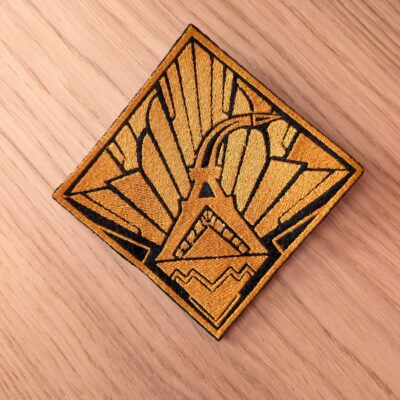 clair obscure lumiere broderie patch fait par aruuki